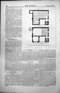 Antique Print Sinclair Seamens Church Belfast Plan Lanyon & Lynn Arch 1857 19th