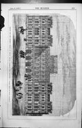 Antique Print Design Foreign Office Plan Second Premium Banks & Barry 1857 19th