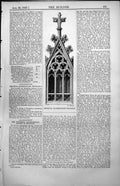 Antique Old Print Medieval Earthenware Ornament Nurenburg Gothic Tracery 1857