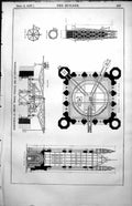Antique Old Print Scaffing Victoria Tower Houses Parliament Plan Tower 1857