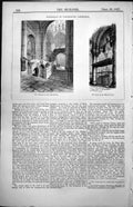Old Print Memorials Canterbury Cathedral Transept Tomb Black Prince 1857 19th