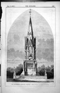 Antique Print Brotherton Memorial Salford Messrs Holmes & Walker Arch 1857 19th