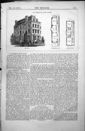 Old American Town House Fifth Avenue New York Ground Chamber Plan1857 Victorian