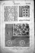 Antique Old Print Constantinopolitan Art Door House Pera Mosque Sultan 1858