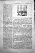 Antique Old Print Modern British Huts Backdrop More Superior Buildings 1858