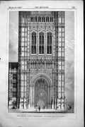 Antique Print Victoria Tower Westminster C Barry Architect Lower Part 1858 19th