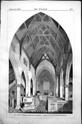 Old Print St. Paul'S Church Yorkville Toronto Gk & E Radford Archts 1858 19th