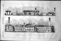 Antique Old Print Cumberland Westmoreland Lunatic Asylum T Worthington 1858