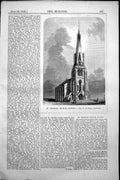 Antique Old Print St George'S Church Sydney Wb Field Architect Australia 1858