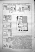 Old Print Parisian Street Architecture Details House Rue De Chaussee 1858 19th