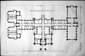 Antique Old Print Plan Theological Seminary Illinois Us Principal Floor 1858