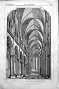 Antique Print Church St. Nicholas Hamburgh Gg Scott Architect Interior 1858