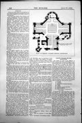 Antique Old Print Plan Trinity College Church Edinburgh Pulpit Vestry 1858 19th