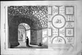 Antique Old Print Interior First Tomb Opened Details Panels Vault Cherub 1858