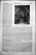 Old Antique Print Crypt In The Lamb Inn Eastbourne Sussex Vaulted Ro1858 19th