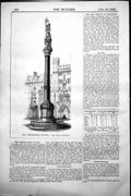 Antique Print Westminster Column Mr Scott Architect Peterhead Granite 1858 19th