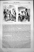 Old Print Public Drinking Fountains Liverpool Chester Street Scenes 1858 19th