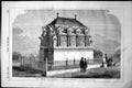 Antique Old Print Tomb Erected Mr Berens Norwood Cemetary Em Barry Arch. 1858