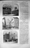 Old London Architecture Cripplegate Winchester Street Timber Houses
