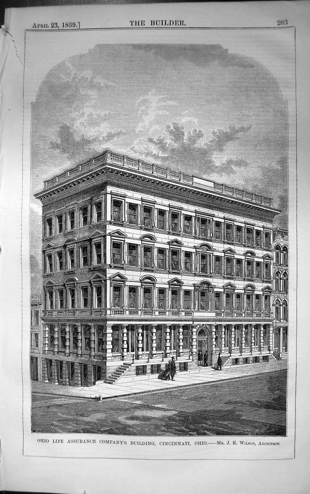 Old Ohio Life Assurance Company Building Cincinnati Ohio Wilson Archi