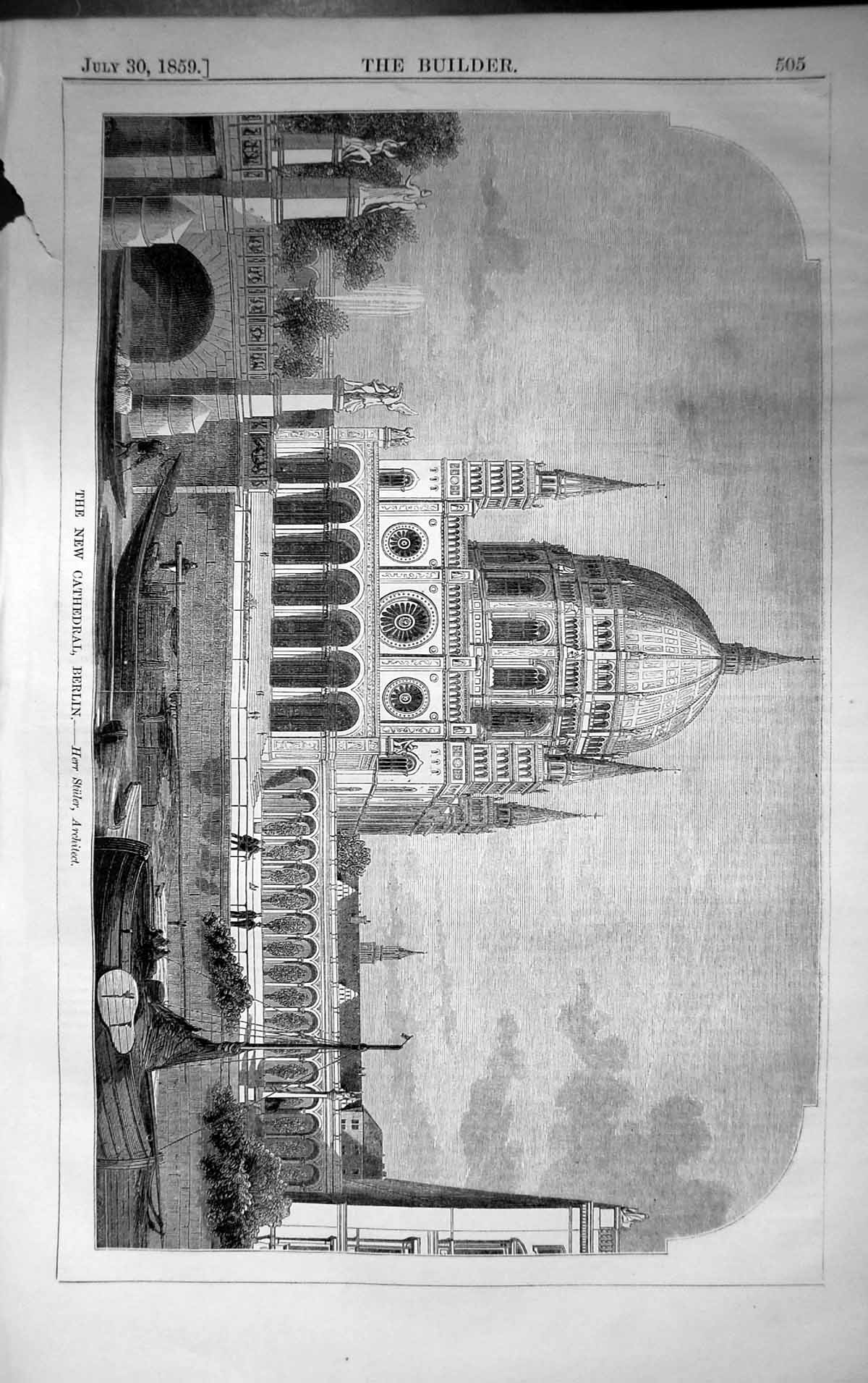 Old New Cathedral Berlin Germany Herr Stuler Architecture 1859 Builde Victorian