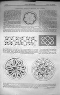Old Print Architecture Details Jerusalem Nazareth Decoration 1859 Builder 19th