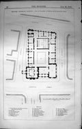 Old Builder 1860 Proposed Townhall Halifax Plan Ground Floor Wesley S Victorian