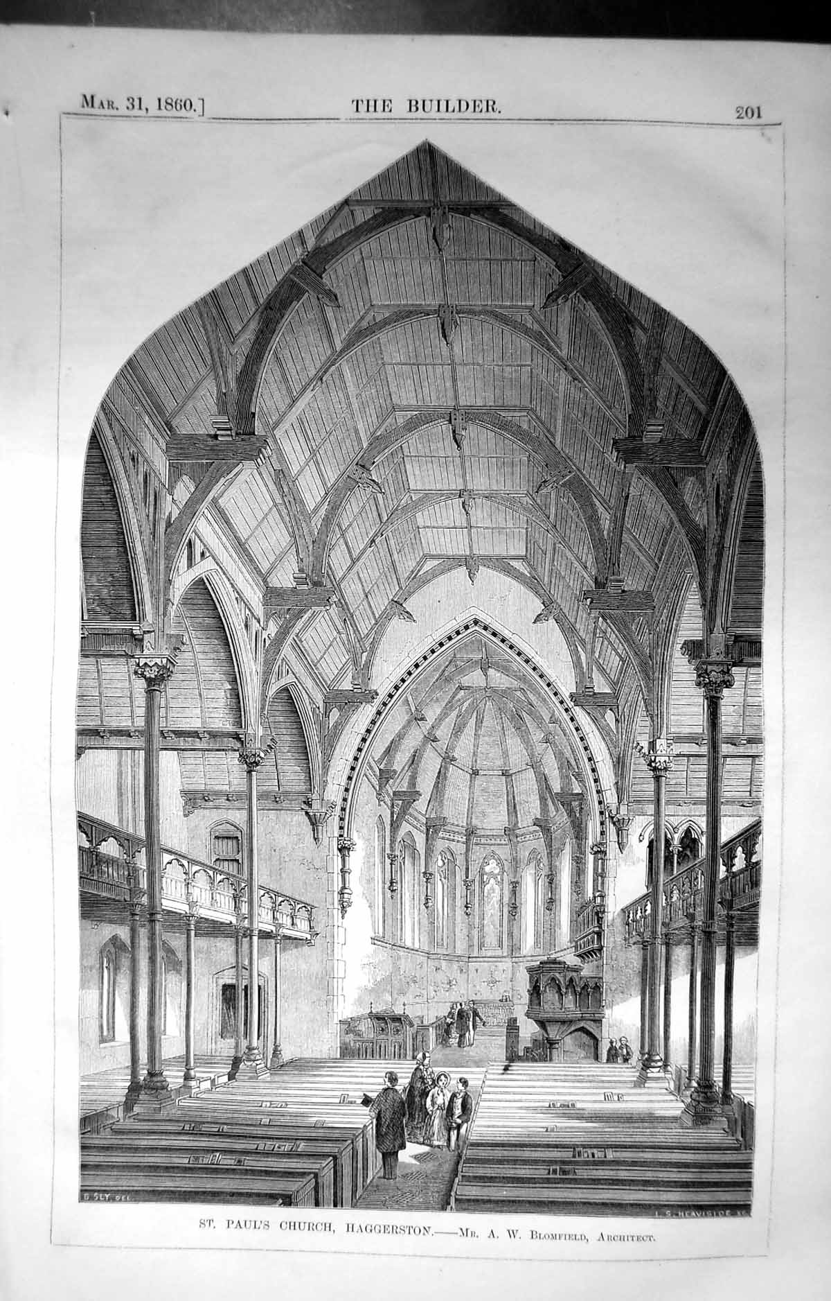 Old St. Paul'S Church Haggerston Blomfield Builder 1860 Architecture Victorian