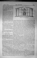 Original Old Antique Print Section Parthenon Builder 1860 Architecture 19th