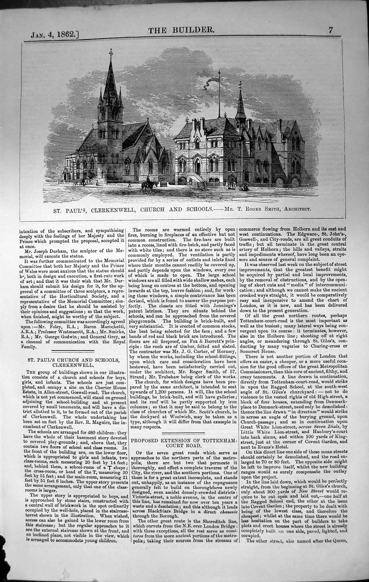 Old St. Paul'S Clerkenwell Church School Roger Smith Architecture 186 Victorian