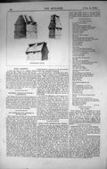 Original Old Antique Print Chimeny Tops Architecture 1862 Builder Victorian