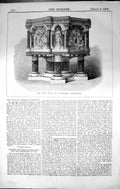 Old New Font Lichfield Cathedral Howard Forsyth Architecture 1862 Bui Victorian