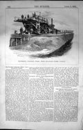Old Travelling Concrete Stage Main Drainage Works London 1862 Builder Victorian