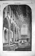 Old Print St. Peter'S Mancroft Norwich Phipson Architecture 1862 Builder 19th