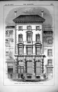 Antique Print London County Bank Building Parnell Architecture 1862 Builder