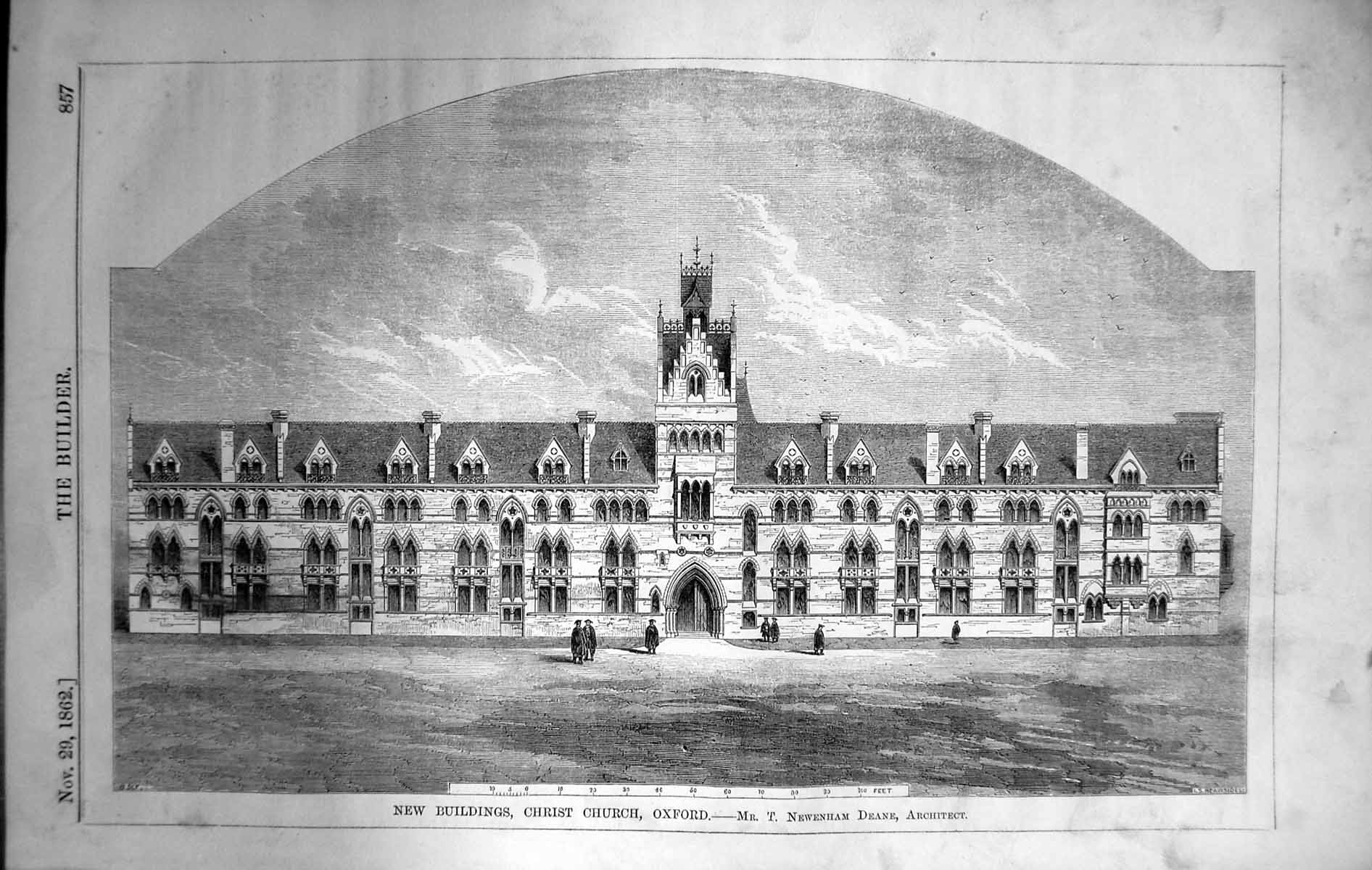 Old Buildings Christ Church Oxford Newenham Deane Architecture 1862 B Victorian