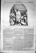 Old Antique Print Novgorod Monument Russia Group Around Orb 1863 Builder 19th