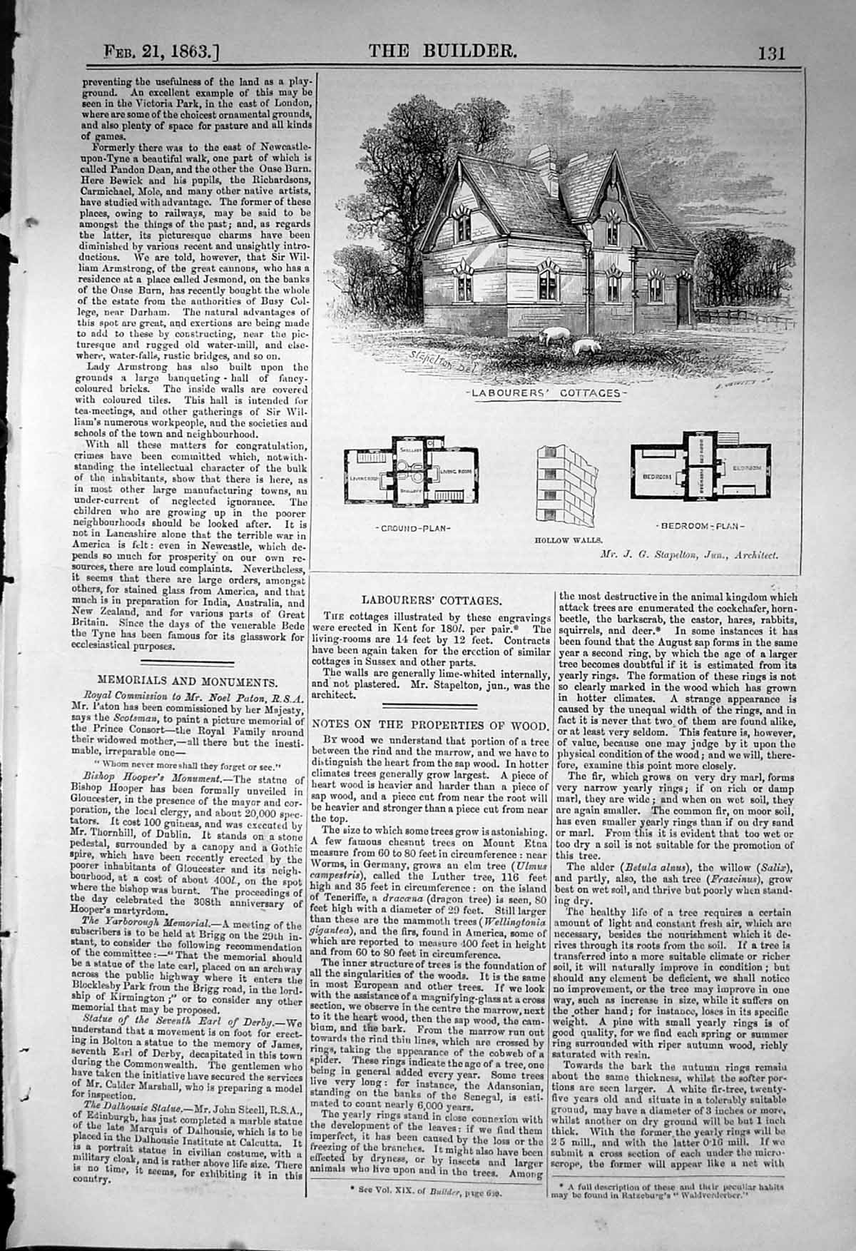 Old Labourers Cottages Ground Bedroom Plan Stapleton Architecture 186 Victorian