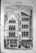 Old London Street Broad Street Cheapside Lewis Architecture 1863 Buil Victorian