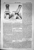 Original Old Antique Print Cheap Wooden Garden Chairs 1863 Builder Victorian