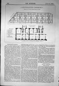 Old Plan Westminster Chambers Principal Floor Architecture 1863 Build Victorian
