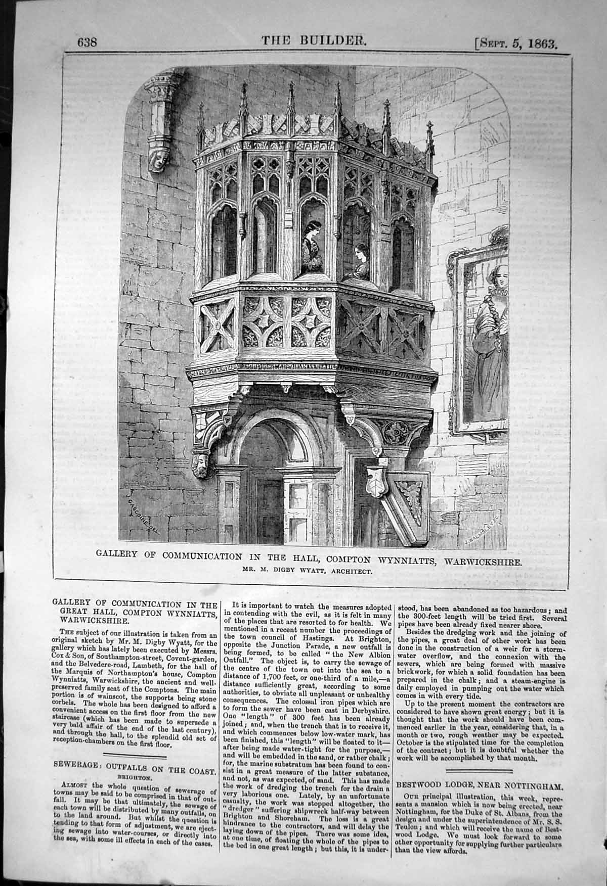 Old Gallery Communication Hall Compton Wynniatts Wyatt Architecture