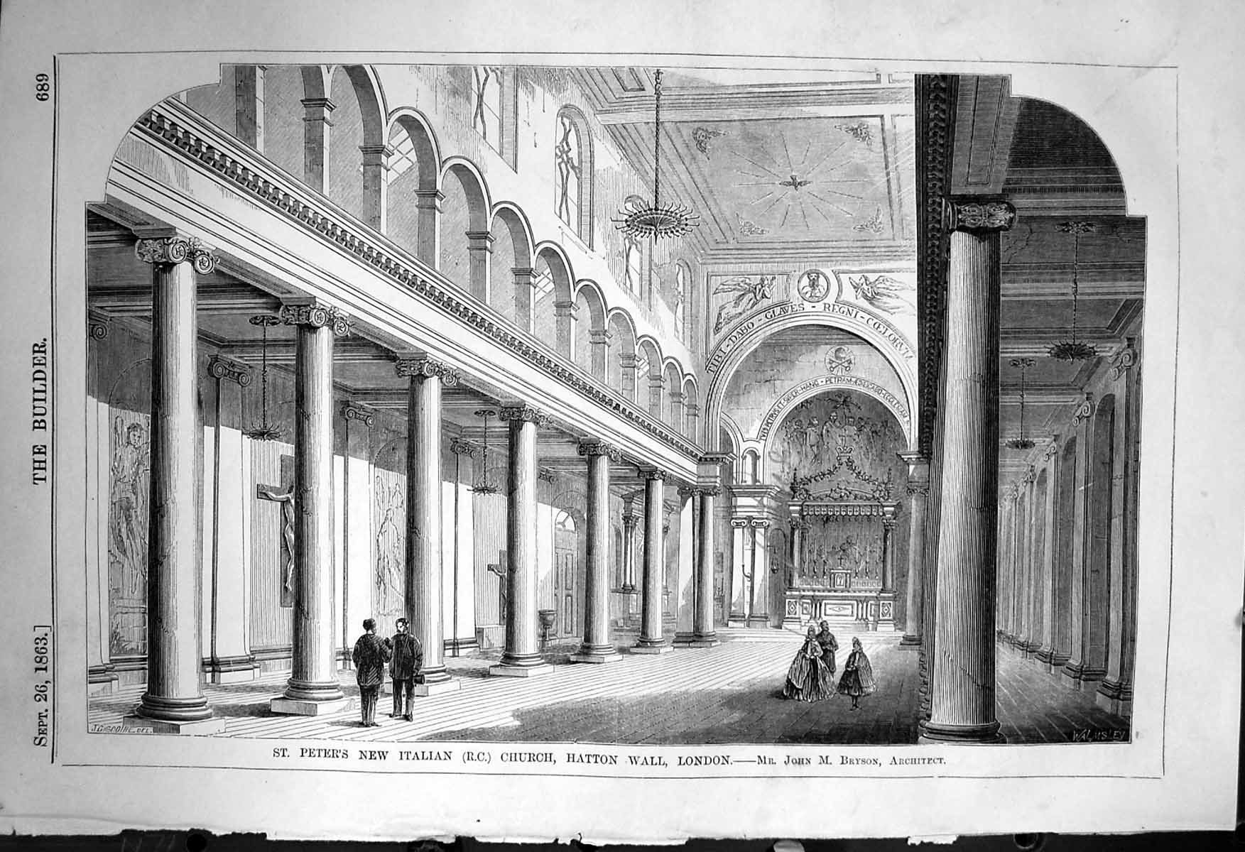 Old St. Peter'S Italian Church Hatton Wall London Bryson Architecture