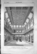 Old Interior Halifax Town Hall Charles Barry Architecture 1863 Builde Victorian