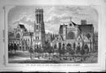 Old Architecture 1863 Builder Paris Mairie Tower Church Germain L'Aux Victorian