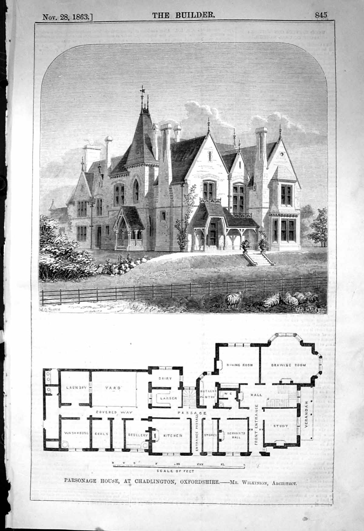 Old Parsonage House Chadlington Oxfordshire Plan Wilkinson Architectu