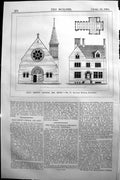 Old 1864 Builder Holy Trinity Church Ee Kent Swinden Barber Architect Victorian