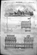 Old 1864 Builder Propsed Museums Kensington Cromwell Road Architectur Victorian