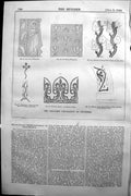 Old 1864 Builder Coloured Decoration Churches Winchester Kelvedon Hea Victorian