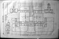 Antique Old Print Plan Ground Floor Workshop West London Union 1864 Builder